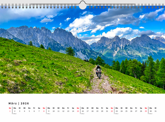 DIN A 3 Wandkalender 'Motorradreisen 2026'