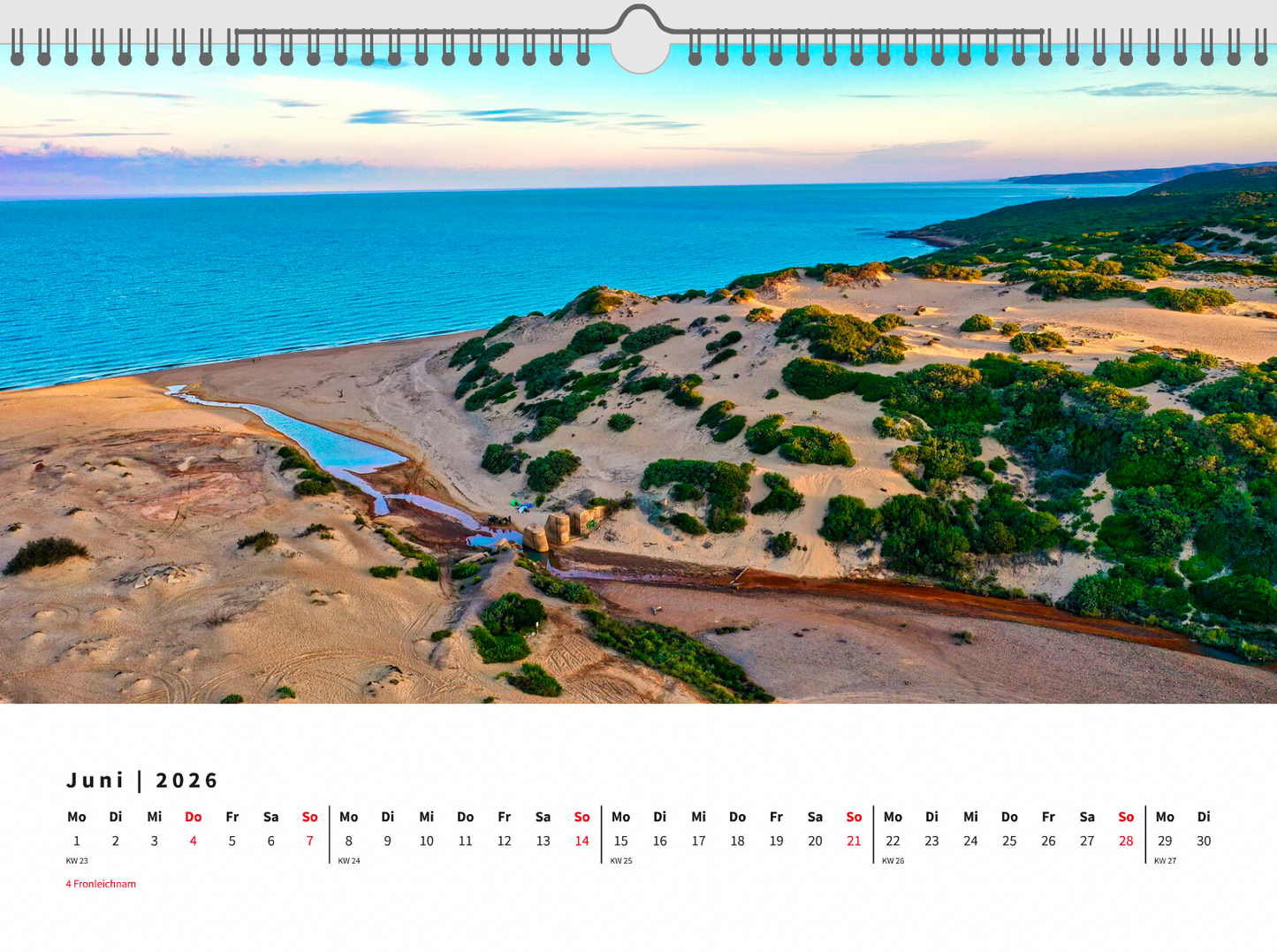 DIN A 3 Wandkalender 'Motorradreisen 2026'